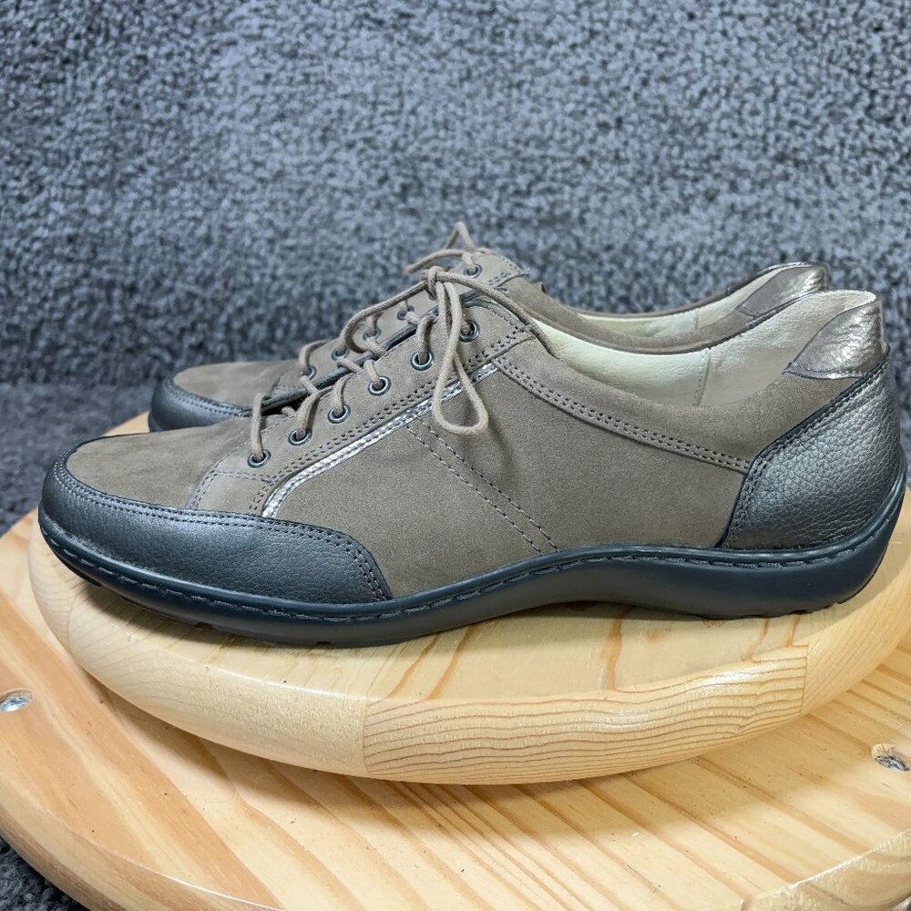 Waldlaufer Shoes Henni Oxford Womens Size 7 Wide Brown Leather Lace Up Sneakers